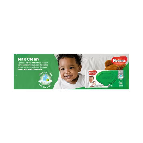 Lenço Umedecido Huggies Clássico - 48 Unidades