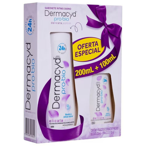 Sabonete Íntimo Dermacyd Pro•Bio Delicata Jasmim, Líquido, 1 Unidade Com 200Ml + 1,99 Leve 100Ml