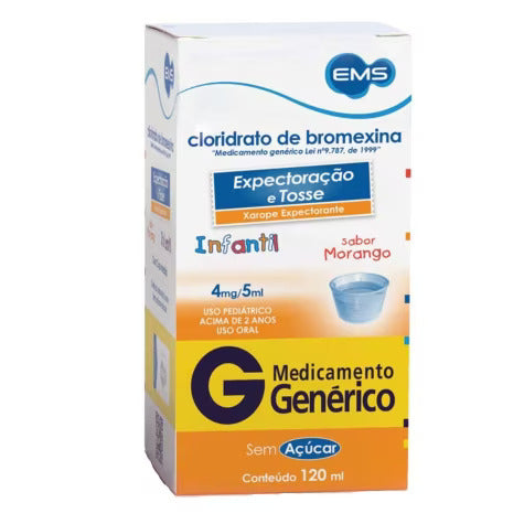 Cloridrato de Bromexina (EMS) 4mg/5mL - 120 mL - Xarope