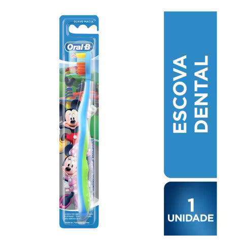 Escova Dental Oral-B Kids Mickey, Macia, Sortida Com 1 Unidade