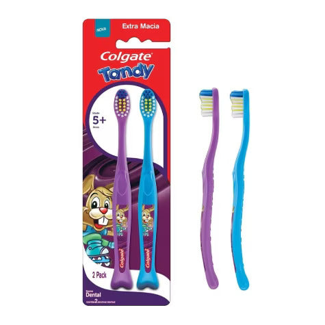 Escova Dental Colgate Tandy 5+ Anos Com 2 Unidades Sortidas
