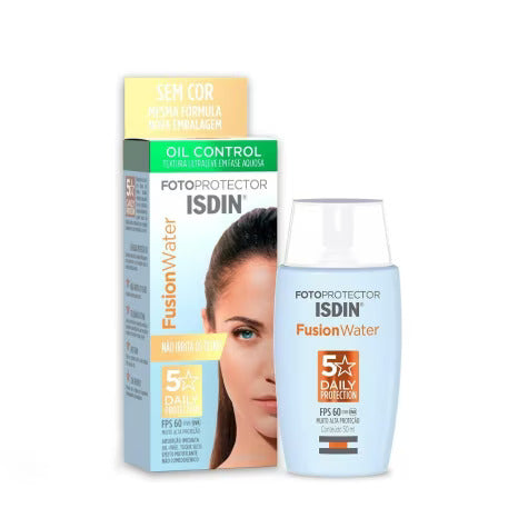 Protetor Solar Facial Isdin Fusion Water Fps 60+ Com 50Ml