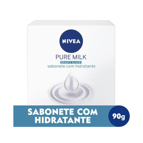 Sabonete Nivea Pure Milk Fresh Barra, 1 Unidade Com 90G