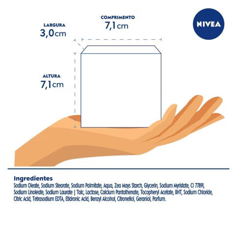 Sabonete Nivea Pure Milk Fresh Barra, 1 Unidade Com 90G
