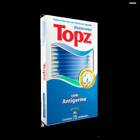 Hastes Flexíveis Topz Caixa Com 75 Unidades