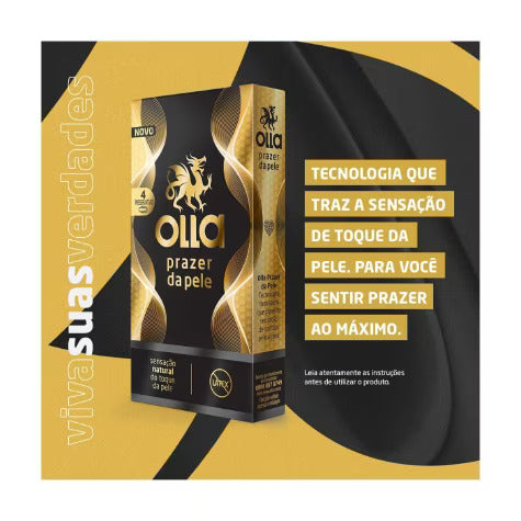 Preservativo Olla Prazer da Pele 4 Unidades