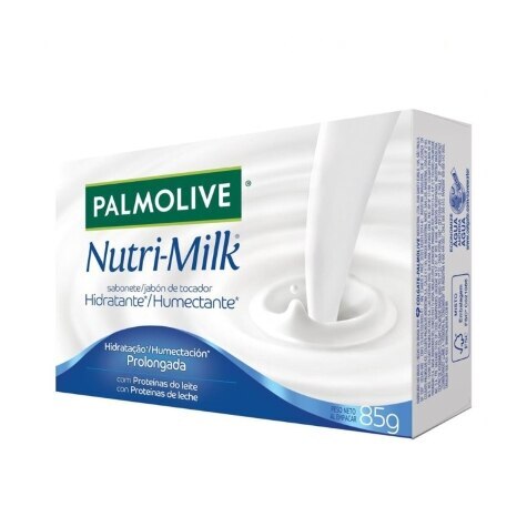 Sabonete Palmolive Nutri-Milk Hidratante, Barra, 1 Unidade Com 85G