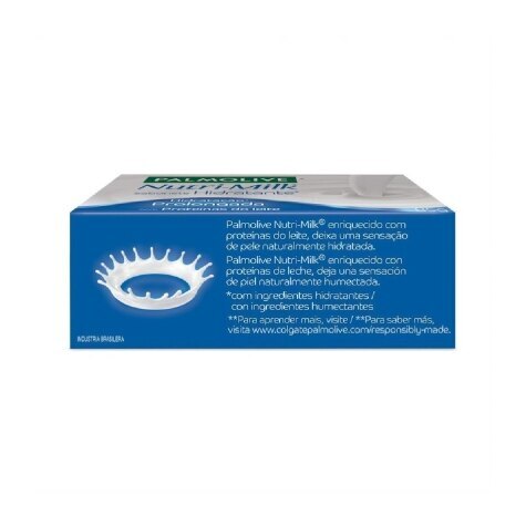 Sabonete Palmolive Nutri-Milk Hidratante, Barra, 1 Unidade Com 85G