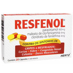 Resfenol  400mg + 4mg + 4mg - 20 Unidades - Cápsula