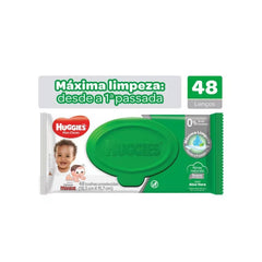 Lenço Umedecido Huggies  Clássico - 48 Unidades