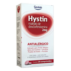 Hystin  2mg - 20 Unidades - Comprimido