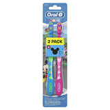 Escova Dental Oral-B Kids Mickey, Macia, Sortida Com 2 Unidades