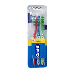 Escova Dental Oral-B 1-2-3 - Média, Sortida, Leve 3 Pague 2 Unidades