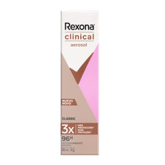 Desodorante Feminino Rexona Women Clinical Classic, Aerossol, 1 Unidade Com 150Ml