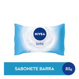 Sabonete Hidratante Nivea Leite, Barra, 1 Unidade Com 85G