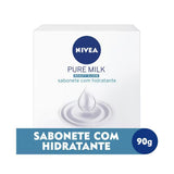 Sabonete Nivea Pure Milk Fresh Barra, 1 Unidade Com 90G