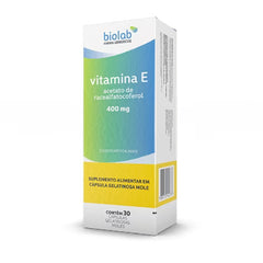 Vitamina E 400 Mg Com 30 Cápsulas Bio
