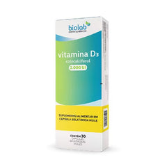 Vitamina D3  2000UI - 30 Unidades - Cápsula