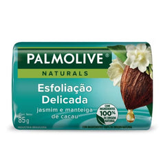 Sabonete Esfoliante Palmolive Naturals Delicada, Jasmim E Manteiga De Cacau, Barra, 1 Unidade Com 85G