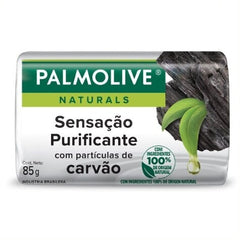 Sabonete Palmolive Naturals Sensação Purificante, Partículas De Carvão, Barra, 1 Unidade Com 85G