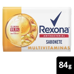 Sabonete Corporal Rexona Antibacterial Multivitaminas, Barra, 1 Unidade Com 84G