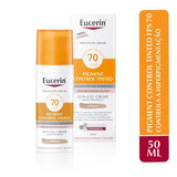 Protetor Solar Facial Eucerin Pigment Control Tinted Fps 70, Médio Com 50Ml