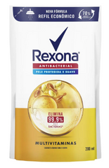 Sabonete Corporal Rexona Antibacterial Multivitaminas, Líquido, Refil, 1 Unidade Com 200Ml