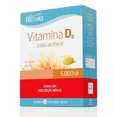 Vitamina D3  5000UI - 30 Unidades - Cápsula