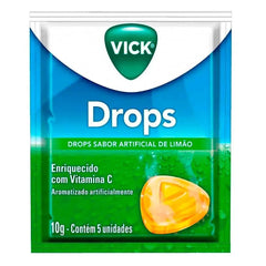 Vick Drops  Sabor Limão Pastilha 5 Unidades