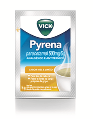 Vick Pyrena  Sabor Mel e Limão Pó 5 Unidades